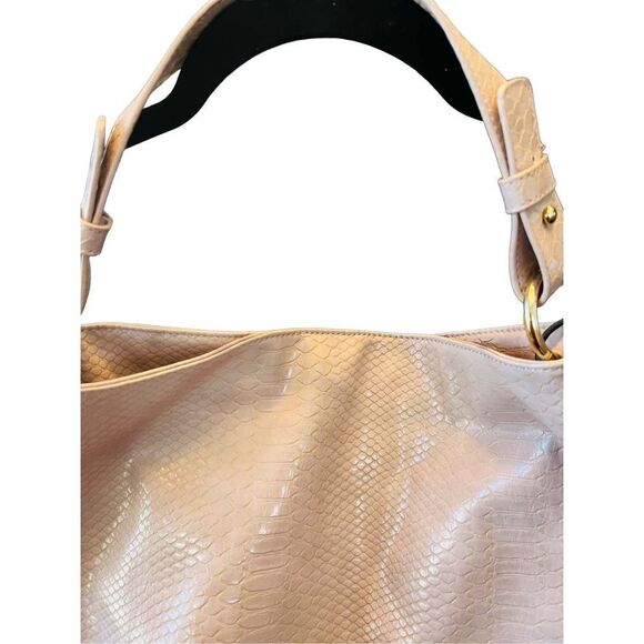 NWT LULU DHARMA pink snake skin boxy bucket - Picture 5 of 8